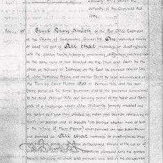 31st January 1924, Grant of Copy of Court under Copyhold Act.  'premises late in the occupation of Alfred Smith but now of C.P.Smith, together with shop adjoining ... late in possession of E.F.Merritt.