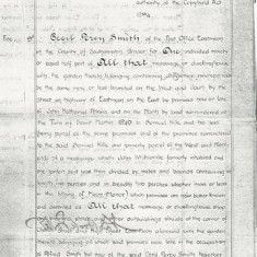 1926 Granted to Smiths …  all that messuage'