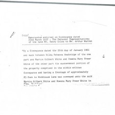 Abstract of Title, Memorandum 1937