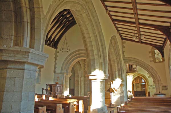Early English arches along the south aisle.