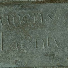 Amen Stone, behind which were found the standing bodies of four men, thought to be Commonwealth soldiers. 