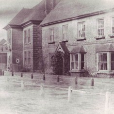 Glenthorne House, left, and its neighbour, now called Brooklyn, flooded. Date unknown. 