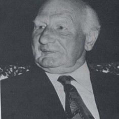 Herbie Goddard, known as the 'Mayor of East Meon', who operated a garage at Glenthorne House.