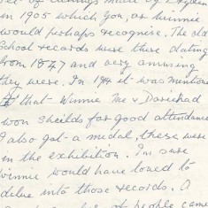 Second page of letter from Clara to Bertha