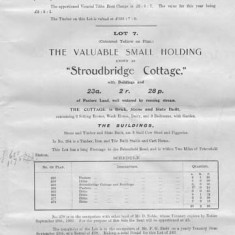 Lot 7 Stroubdridge Cottage (Mr Budd, £43)