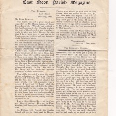 Parochial Magazine, July 1927, page 1