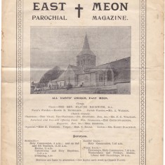 Cover of All Saints Parochial Magazine, July 1927