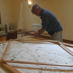 Removing staples from the old frame