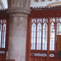 Comper's screens between the Lady Chapel and the main sanctuary.