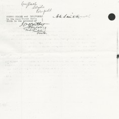 Covenant to surrender, signatures of CP and VN Smith