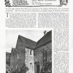 'The Court House, East Meon, Hampshire - The Home of Mr P Morley Horder', by Arthur Oswald. Country Life Vol LXXXI 8th May 1937