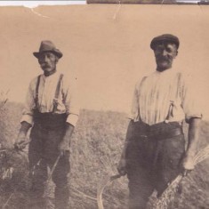 Whitear grandfather (Shep) on left