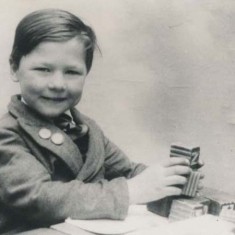 Alan Blackman in schooll uniform, 