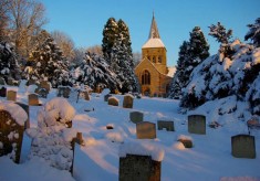 Village in snow, 2010