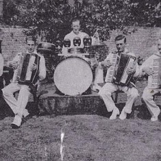Band, late 1930s Mrs Smith, George Blackman, William Blackman, Bert Lambert