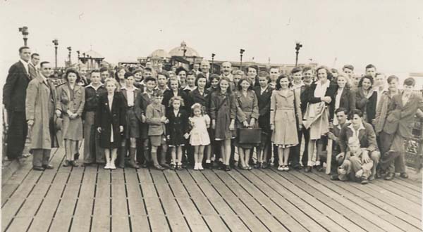East Meon Youth Club Outing to Seaside, late '40s or early '50s