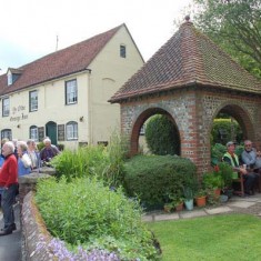 Guided walk by Almshouses, with residents 