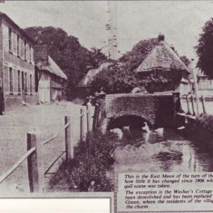 Photo of the Hight Street in 1906, showing Washer's Cottage which has subsequently been demolished.