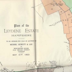 Leydene Estate sale, plan 2 inscription