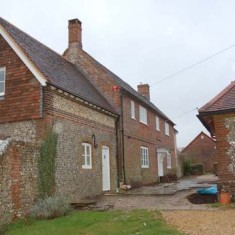 Punsholt Farm, on the site of the house where Dom Sigebert Buckley died in 1610, and where his body may be buried.
