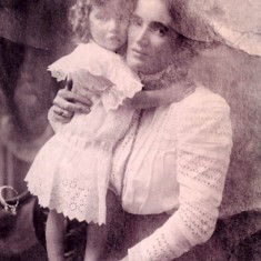 Reg with Ida Frances Files in Bath 1914