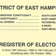 Register of electors 1996/7