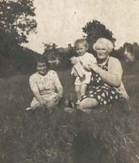 Margaret, her mother Kate Files and Reg's mother Kews Meadow The third of the photographs sent to Reg in Italy. Margaret, her mother Kate Files and Reg's mother Kews Meadow