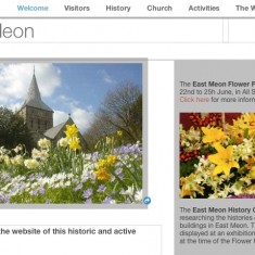 Section of the village website, eastmeon.net, before it was closed.