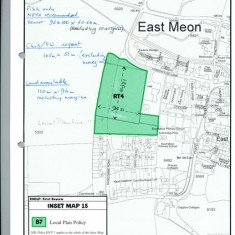 Map of East Meon in Local Plan