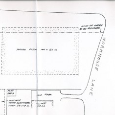 Vincent Edberg's suggestion for the location of the football pitch.