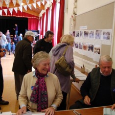 Betty and Stewart Bussell on reception