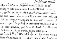 'Mene' in Domesday Book