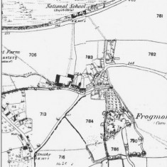 Ordnance Survey Map of Frogmore 1869