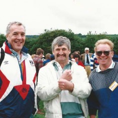 Scots rugby international with Roger Young and Keith Kitcher
