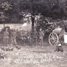 The Worcestershire Regiment bivouacking in East Meon in June 1911