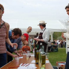 Wine tasting with Sophie and David Parkinson