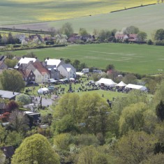 Aerial View of Country Fair, an event which has taken place every year since 1993.