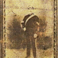 Henry Lewis Love in bandmaster's uniform, from background of family photograph
