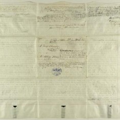 Signatures &c on the back of the Indenture