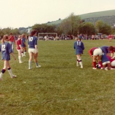 Fundraising women's soccer match versus Portsmouth FC team.
