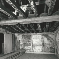1st floor NW corner timber framing 1st floor, north west corner room, timber framing
