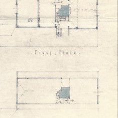 Floor plans 1st floor and attic Brian Tyler drawing of first floor and attic floor