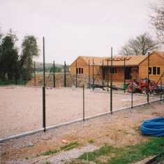 The new pavilion under construction in 2003.