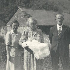 Mrs Hastie, Ada Louise Lambert (wife of William Hope Lambert),Baby Nicola Lambert, Uncle Leslie Lambert