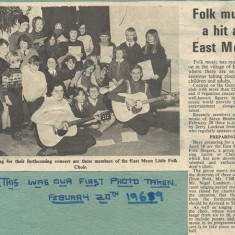 This article and photograph of the group appeared in  February 1969.