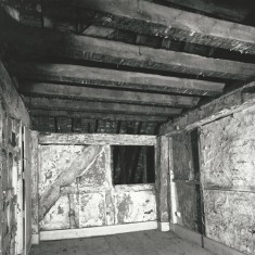 Timber framing of original window of room running N - S Timber framing of original window of room running North - South.