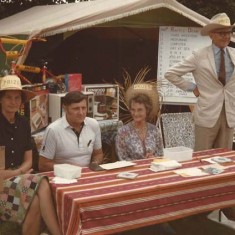 L to R, Rosemary Ryder, Tony Crockford, Margaret Pelly, Adrian Pelly