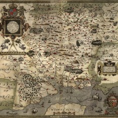 Christopher Saxton map, 1575