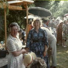 Church Fete, Eileen Atkinson and Jane Atkinson.