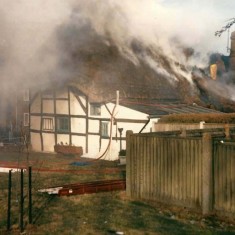 Fire at White Cottage, home of Commander Ronnie Page